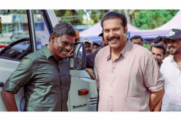 Mammootty Joins The Location Of His New Film With Vinayakan