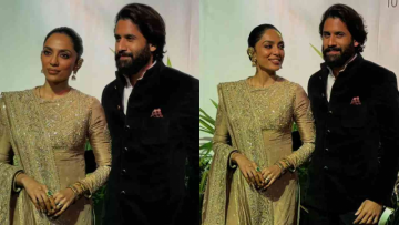 Sobhita Dhulipala Blushes As Paps Congratulate Her And Husband Naga Chaitanya At Aaliyah-Shane's Wedding Reception