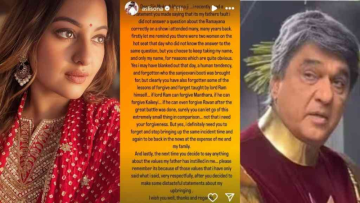 Sonakshi Sinha hits back at Mukesh Khanna over comments against her father: ‘You have forgotten Lord Ram’s lessons’